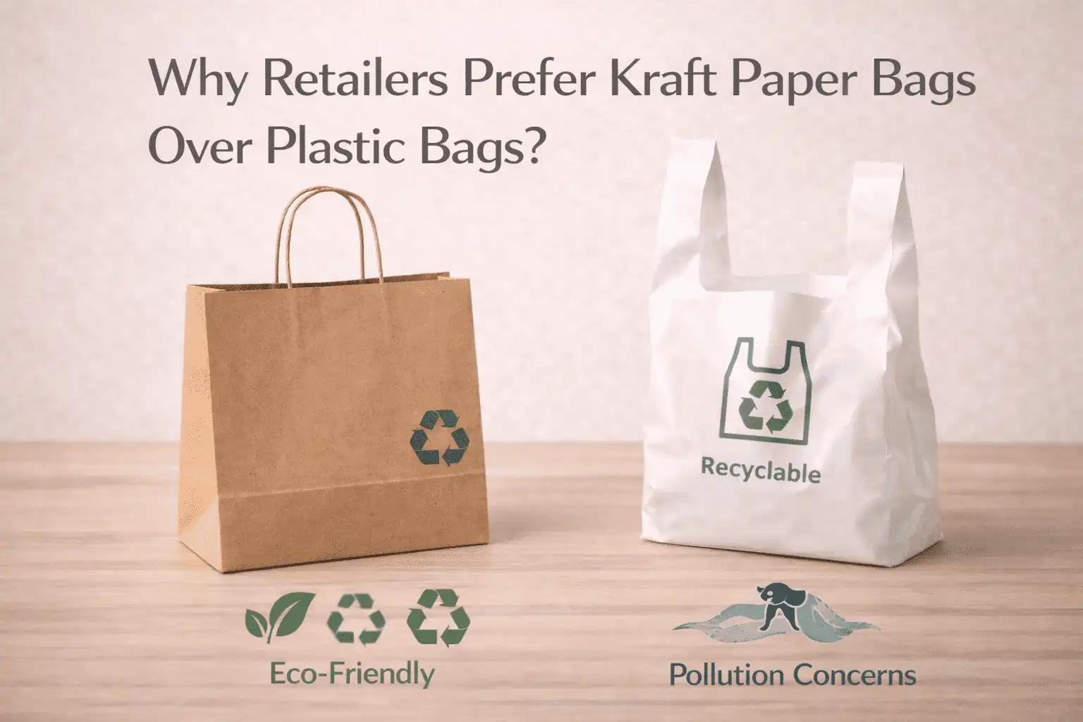 Why Retailers Prefer Kraft Paper Bags Over Plastic Bags?
